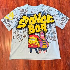 Nickelodeon SpongeBob Square Pants T shirt Size X-Large Mens Brand New Read Blw!